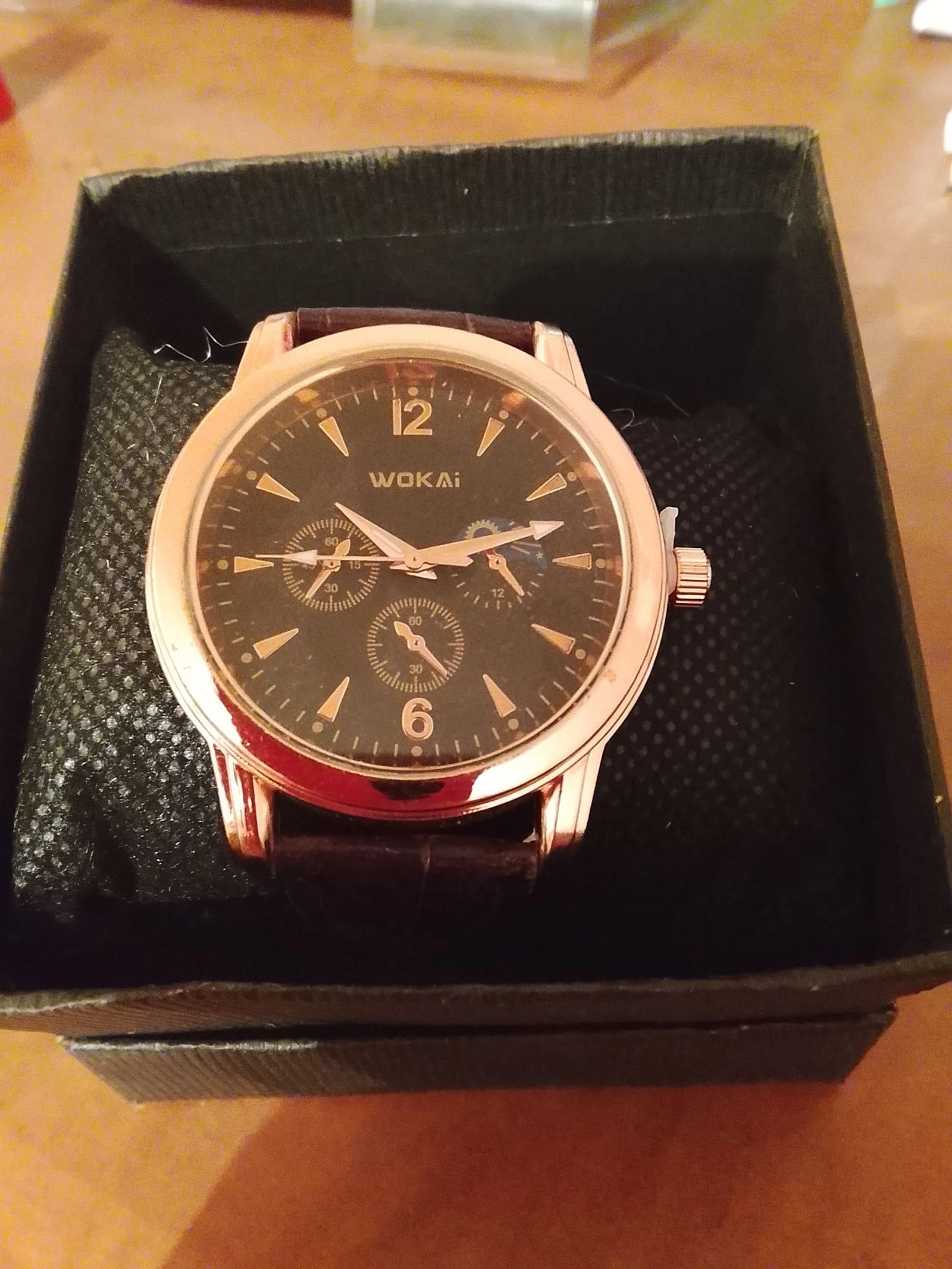 Montre femme marron Wokai